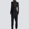 1-button fitted lace jacket 1-button fitted lace jacket