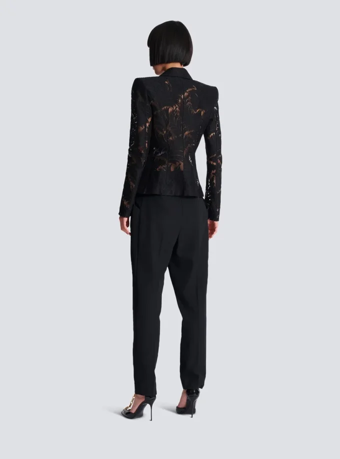 1-button fitted lace jacket 1-button fitted lace jacket