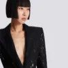 1-button fitted lace jacket 1-button fitted lace jacket