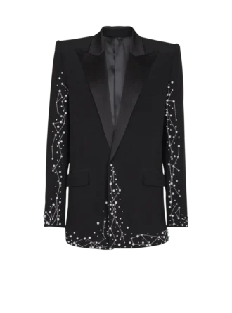 1-button jacket with Constellation embroidery