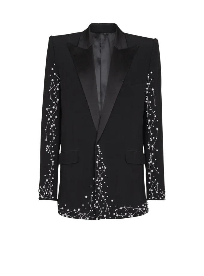 1-button jacket with Constellation embroidery
