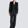 1-button jacket with Constellation embroidery