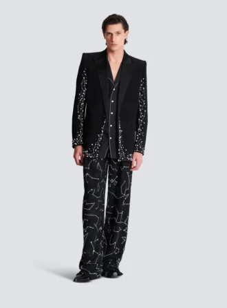 1-button jacket with Constellation embroidery