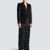 1-button jacket with Constellation embroidery
