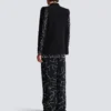 1-button jacket with Constellation embroidery