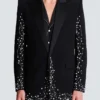 1-button jacket with Constellation embroidery