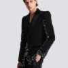 1-button jacket with Constellation embroidery