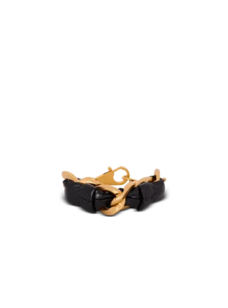 1945 Soft chain and leather bracelet 1945 Soft chain and leather bracelet