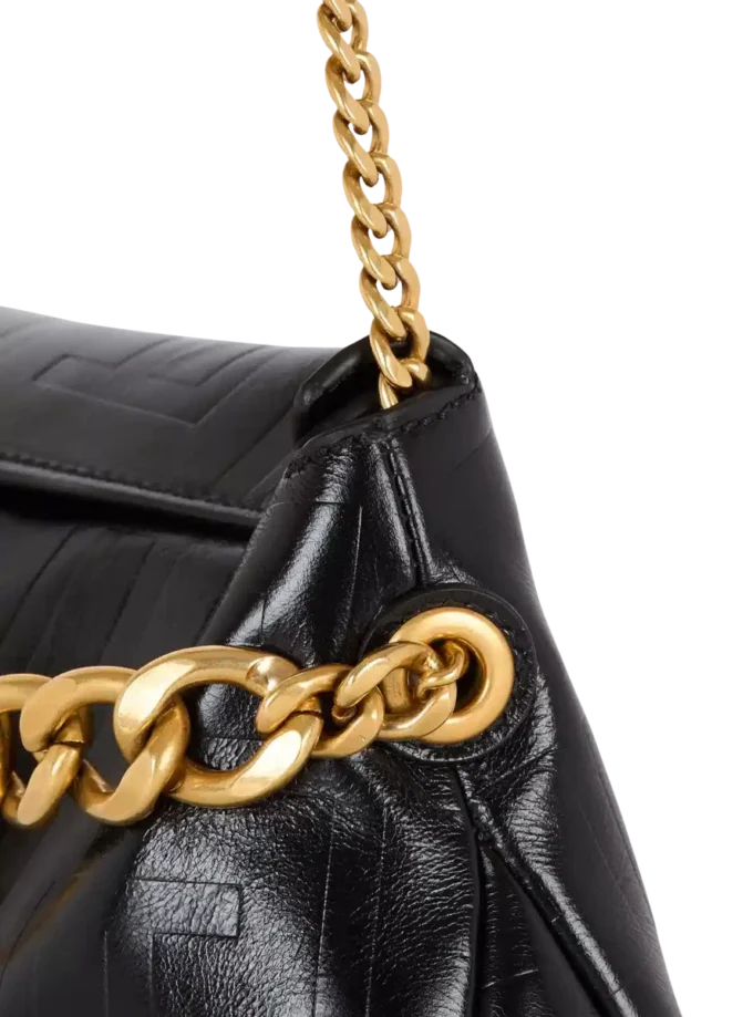 1945 Soft clutch in crinkled calfskin leather