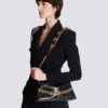 1945 Soft clutch in crinkled calfskin leather