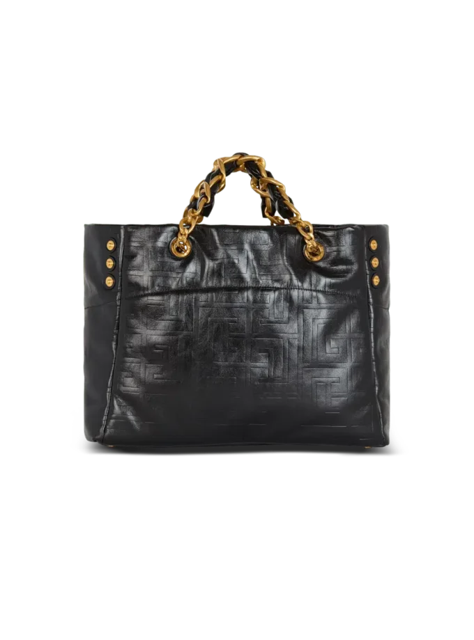 1945 Soft crackled leather tote bag 1945 Soft crackled leather tote bag