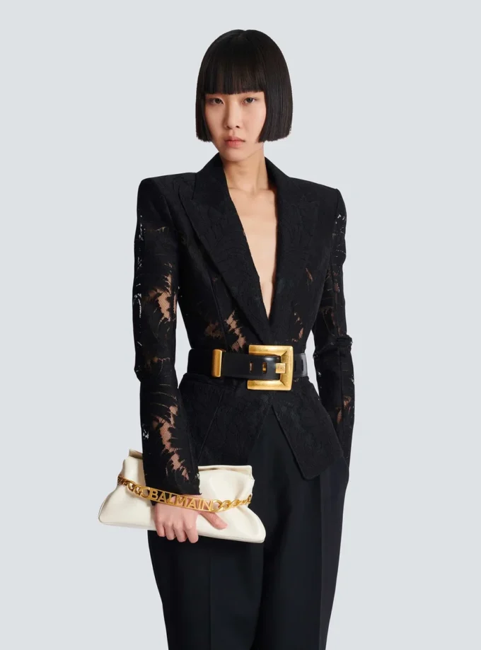 1945 Soft crinkled leather clutch 1945 Soft crinkled leather clutch
