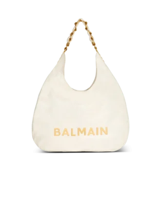 1945 Soft Hobo bag in embossed crinkled calfskin with a PB Labyrinth monogram 1945 Soft Hobo bag in embossed crinkled calfskin with a PB Labyrinth monogram