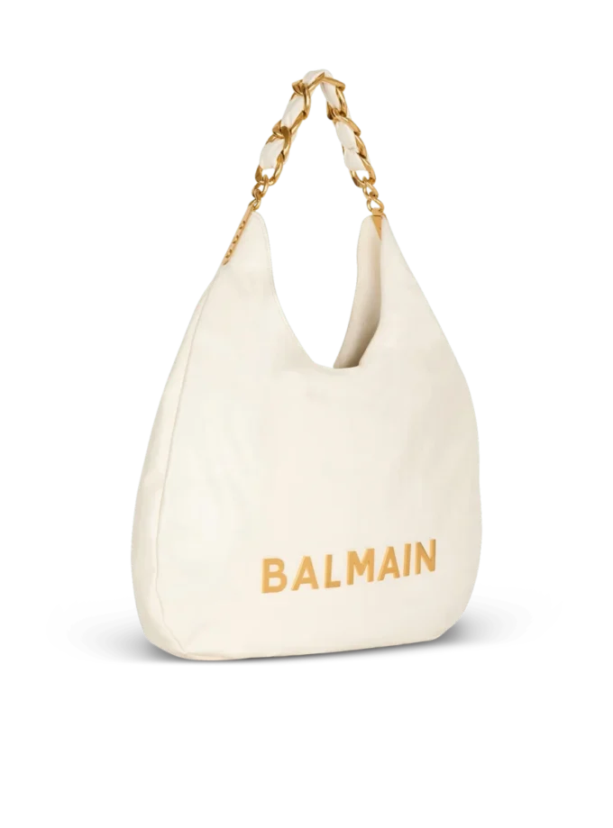 1945 Soft Hobo bag in embossed crinkled calfskin with a PB Labyrinth monogram