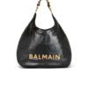 1945 Soft Hobo crinkled leather tote bag with monogram