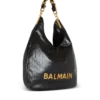 1945 Soft Hobo crinkled leather tote bag with monogram
