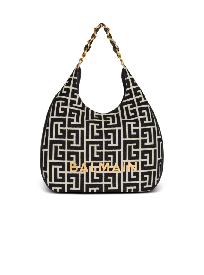 1945 Soft Hobo Large monogrammed jacquard tote bag