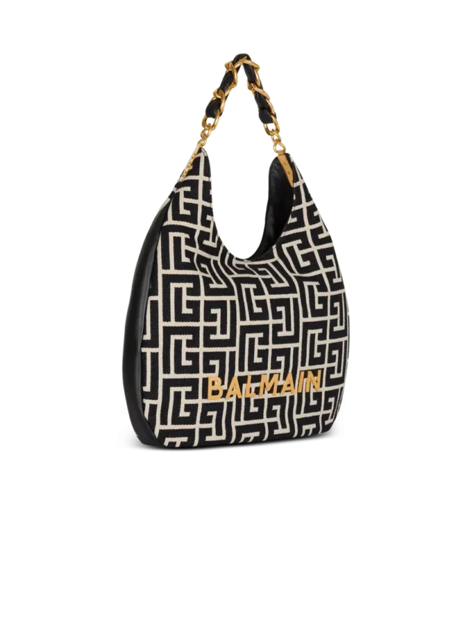 1945 Soft Hobo Large monogrammed jacquard tote bag