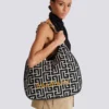 1945 Soft Hobo Large monogrammed jacquard tote bag