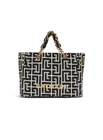 1945 Soft PB-monogrammed jacquard canvas tote bag 1945 Soft PB-monogrammed jacquard canvas tote bag