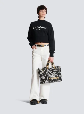 1945 Soft PB-monogrammed jacquard canvas tote bag 1945 Soft PB-monogrammed jacquard canvas tote bag
