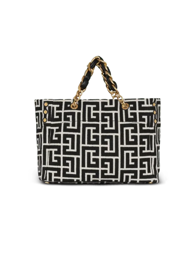 1945 Soft PB-monogrammed jacquard canvas tote bag 1945 Soft PB-monogrammed jacquard canvas tote bag