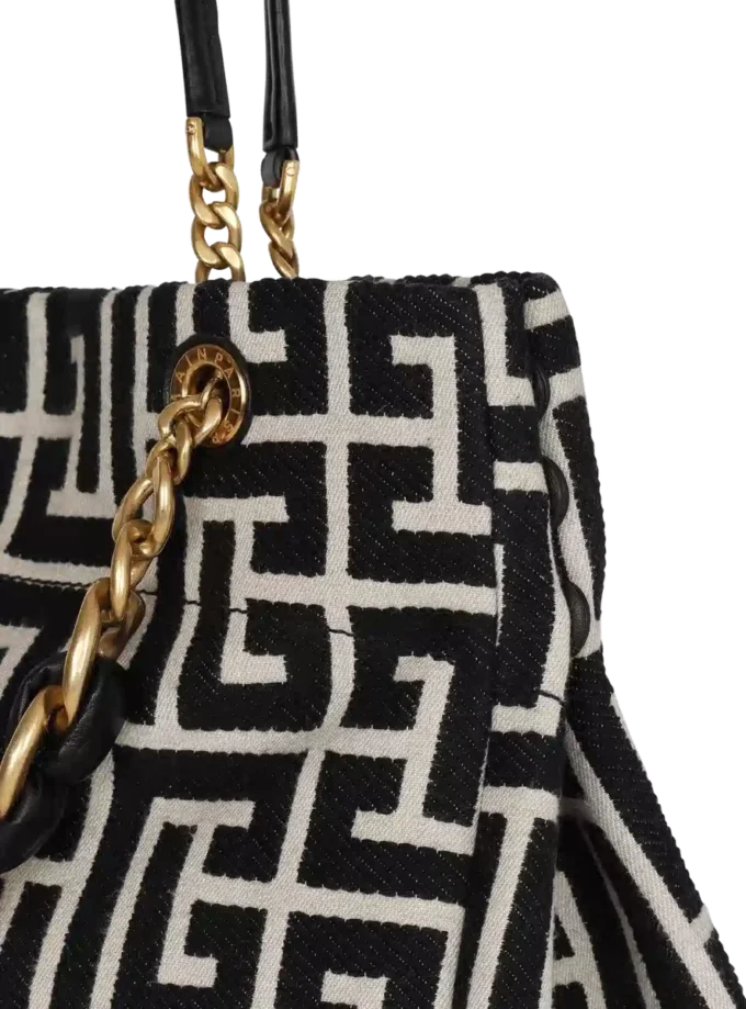 1945 Soft PB-monogrammed jacquard canvas tote bag 1945 Soft PB-monogrammed jacquard canvas tote bag