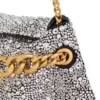 1945 Soft suede and rhinestone clutch