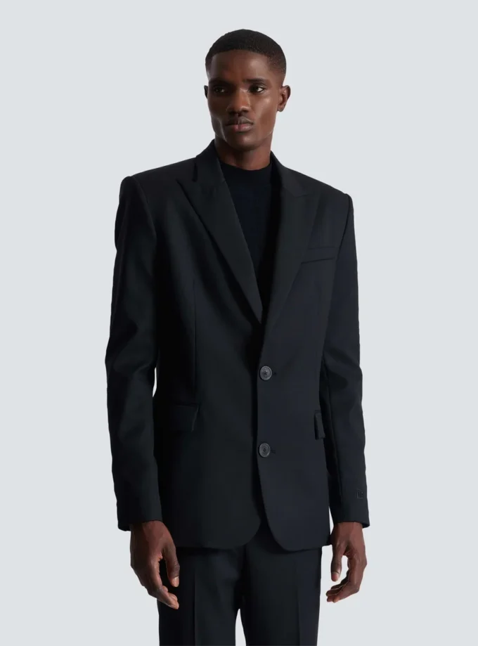 2-buttons wool jacket