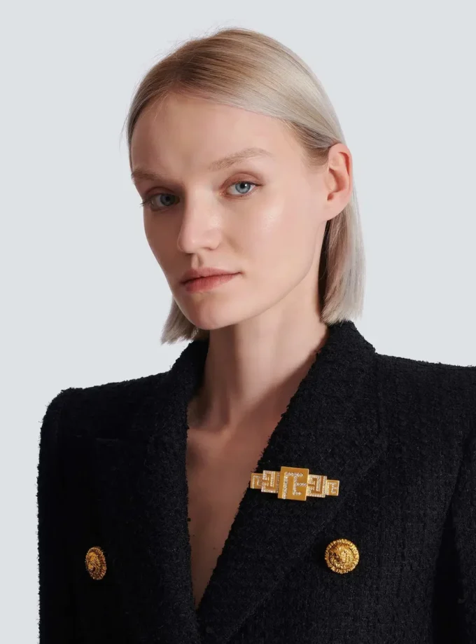3D PB brooch with crystals