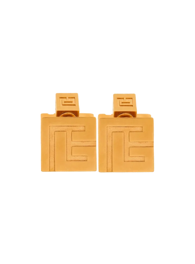 3D PB hoop earrings