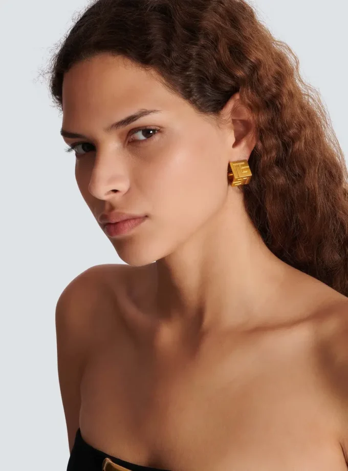 3D PB hoop earrings