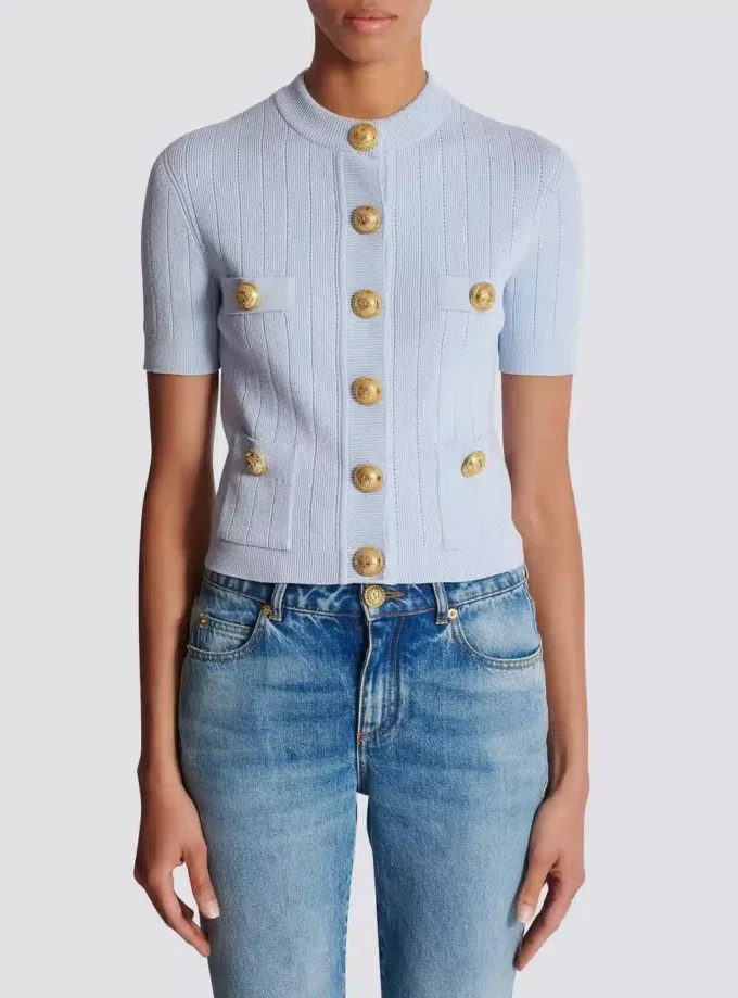 4-pocket knitted cardigan