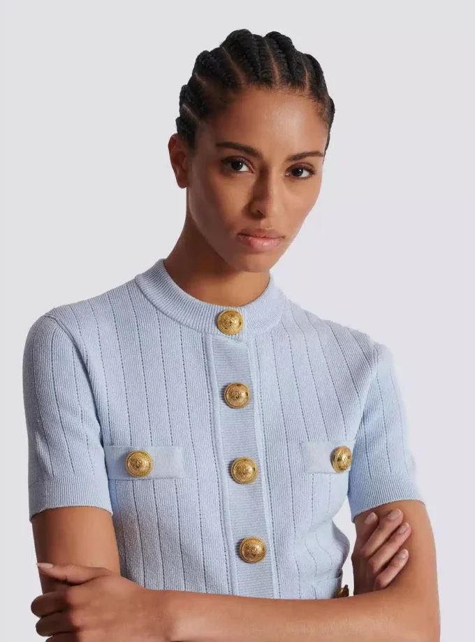 4-pocket knitted cardigan
