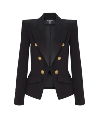 6-button jacket in jacquard
