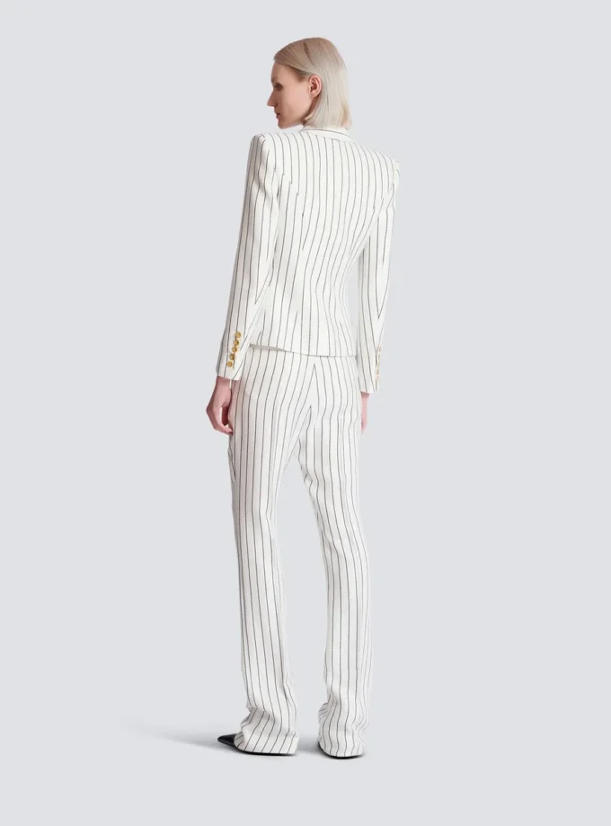 6-button pinstripe jacket 6-button pinstripe jacket