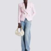 6-buttons houndstooth tweed fitted jacket 6-buttons houndstooth tweed fitted jacket