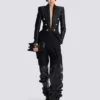 6-buttons jacket in crocodile jacquard 6-buttons jacket in crocodile jacquard