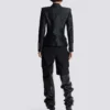 6-buttons jacket in crocodile jacquard 6-buttons jacket in crocodile jacquard