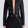 6-buttons jacket in crocodile jacquard 6-buttons jacket in crocodile jacquard