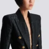 6-buttons jacket in crocodile jacquard 6-buttons jacket in crocodile jacquard