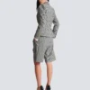 6-buttons jacket in Prince of Wales jacquard