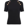 6-buttons jersey T-shirt
