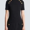 6-buttons jersey T-shirt