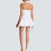 A-line backless poplin dress A-line backless poplin dress