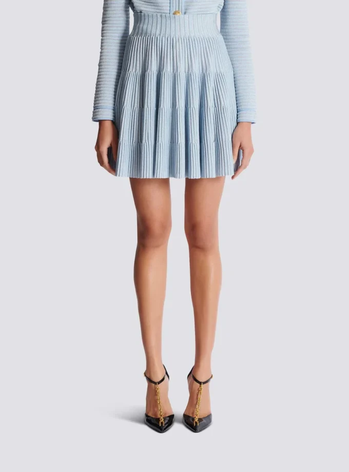 A-line textured knit skirt A-line textured knit skirt
