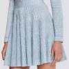 A-line textured knit skirt A-line textured knit skirt