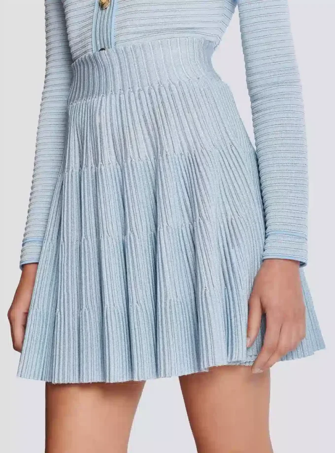 A-line textured knit skirt A-line textured knit skirt
