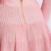 A-line textured knit skirt