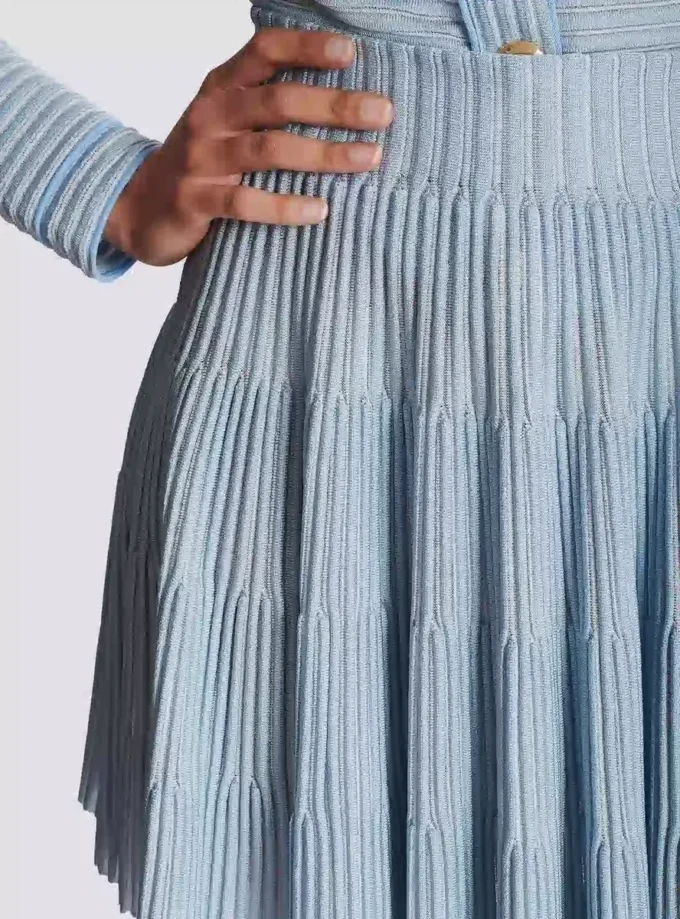 A-line textured knit skirt A-line textured knit skirt